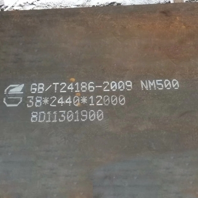 Placa de aço antidesgaste personalizada resistente à abrasão 2.000 mm