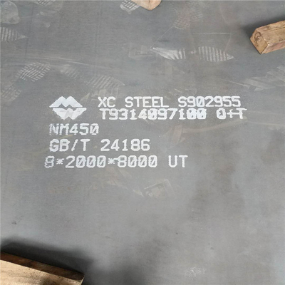 Placa de aço da folha do carbono da resistência de desgaste de NM400 NM500 para a maquinaria de mineração 150mm